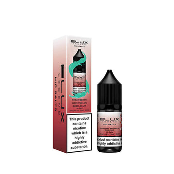 Elux NIC Strawberry Watermelon Bubblegum E-Liquid UK - Buy Elux Nicotine Vape Juice Online